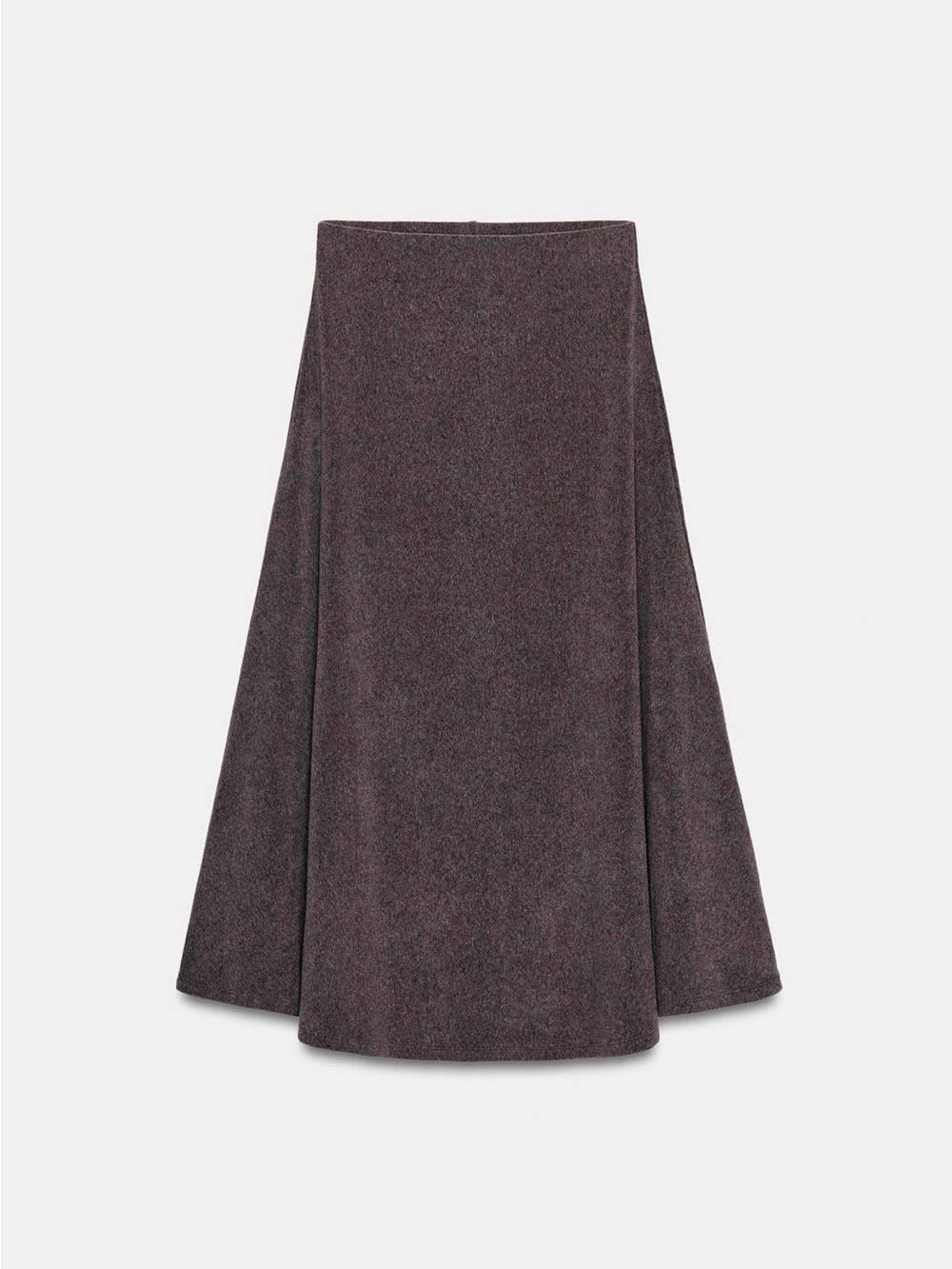 Zara mid-rise soft cape skirt